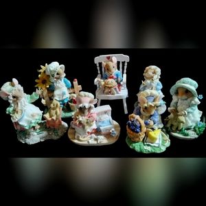 Vintage Priscella Hillman Mouse Tales Set Of 7